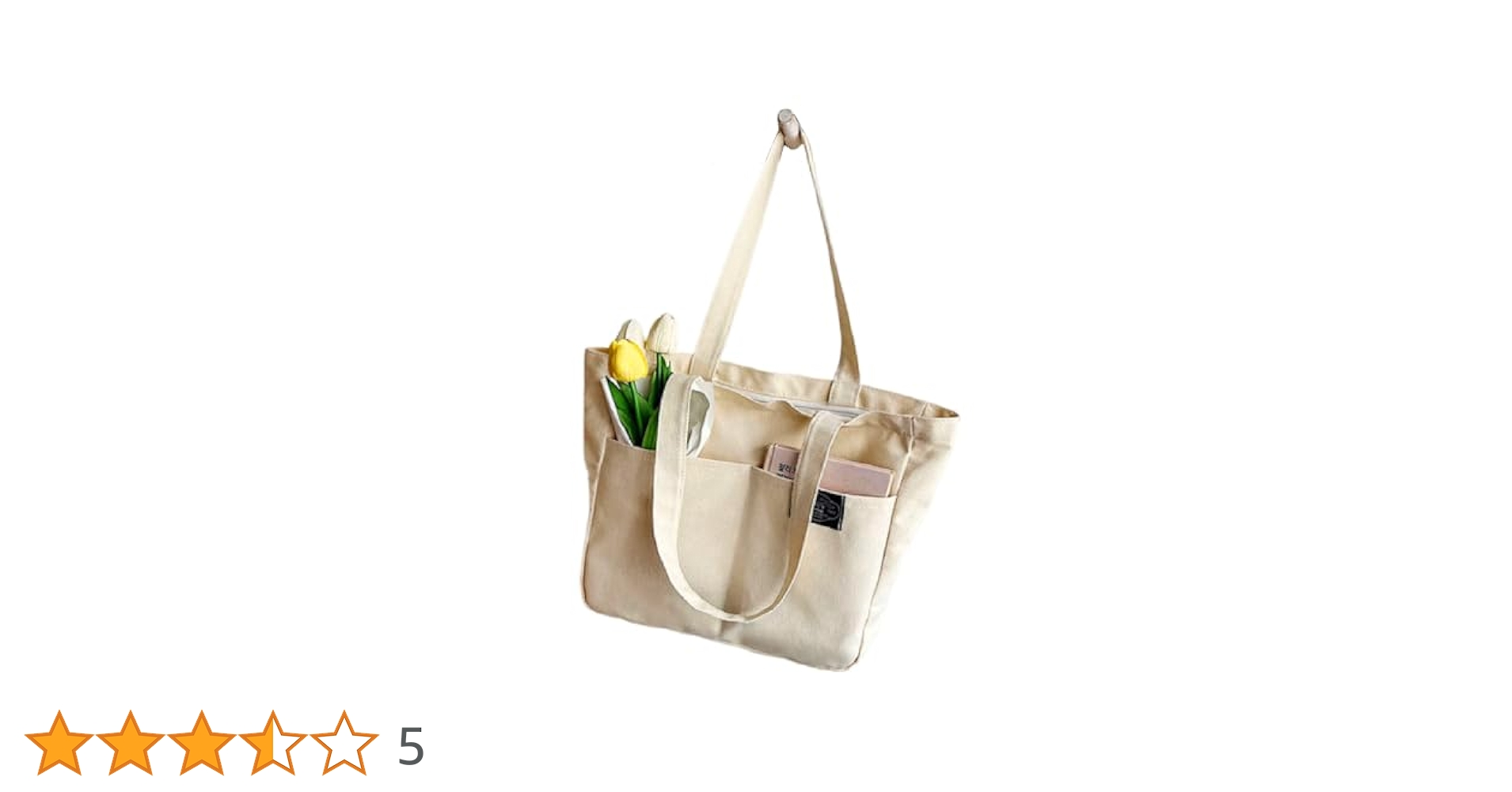 Amazon | [SensaBliss] キャンバス トートバック ファスナー付き